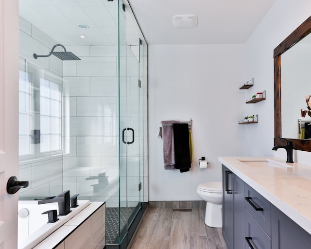 Cleaner scrubbing tile grout during a deep clean